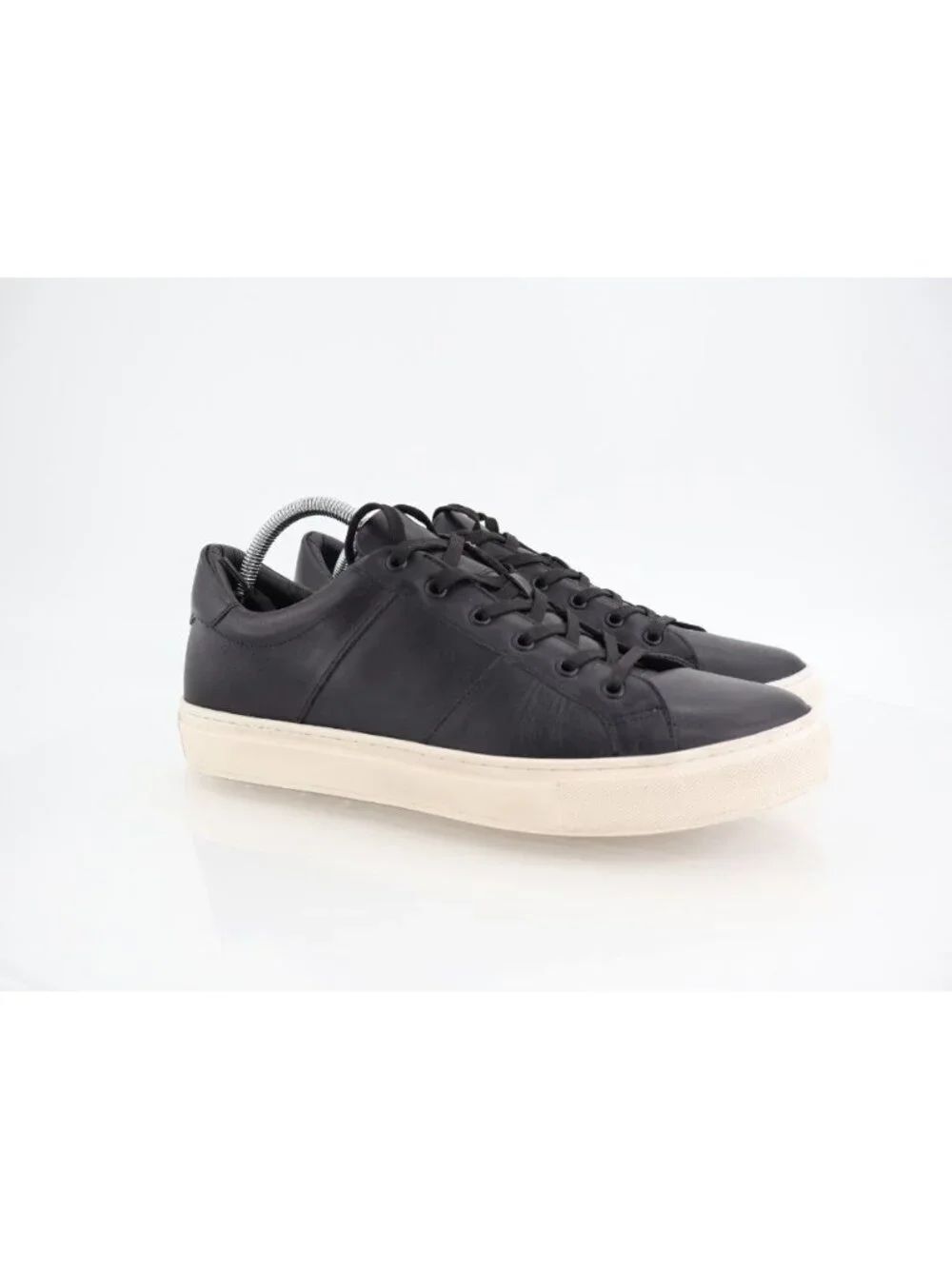 Born Reserve Low Top Sneaker Mens Size 10 Black Leather Lace Up Shoes